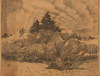 Black Spruce Ledge, composition drawing