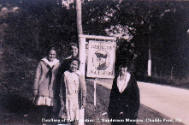 caption:  The sign as it hung on Route 1 in Chadds Ford, outside Washington's headquarters, pho…