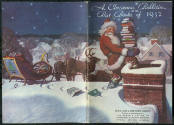 caption: first known use of image, back and front covers of "A Christmas Bulletin of the Best B…