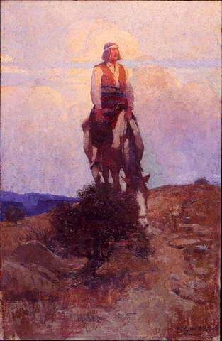 He rode away, following a dim trail among the sage