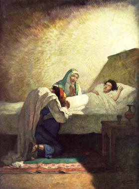 That night a thankful father and mother knelt down beside the bed where their only daughter lay in a healthful sleep.  A little girl had come back to her parents from the very gates of death.  The Galilean stars looked down and smiled their benediction