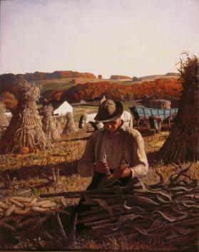 "Corn Harvest in the Hill Country"  (Progressive Farmer Magazine, cover illustration)