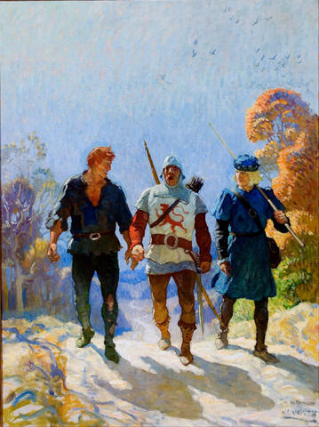 The Three Friends
The bowman sang snatches of French love songs in a voice which might have scared the most stouthearted maiden.