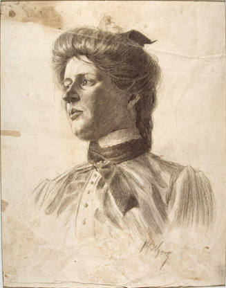 Untitled (bust length portrait of a woman)