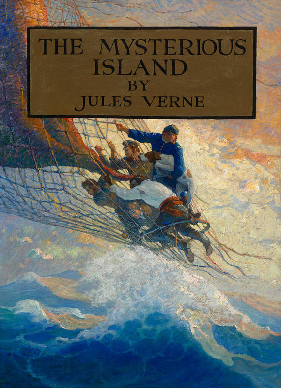 The Mysterious Island, cover illustration