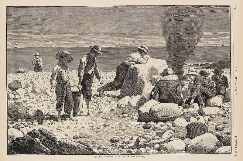 Sea-Side Sketches - A Clam Bake