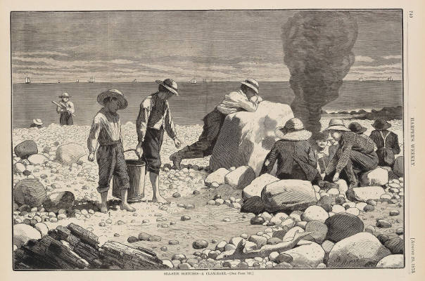 Sea-Side Sketches - A Clam Bake