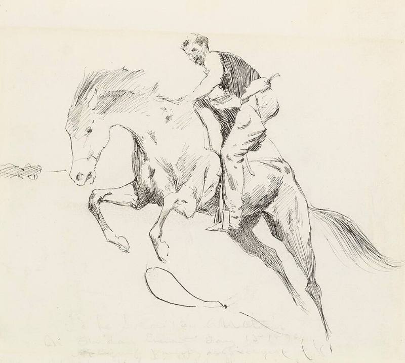 Study for "Turn Him Loose, Bill!"