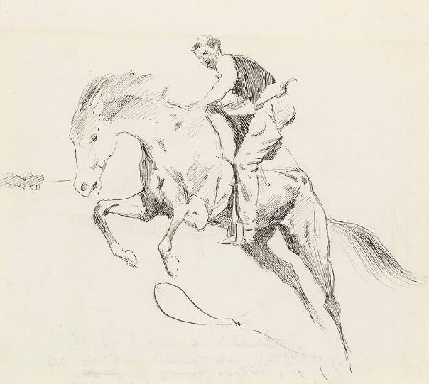 Study for "Turn Him Loose, Bill!"