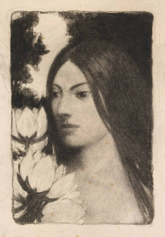 Woman's Head with Flowers