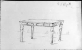 Untitled  (study of a table)