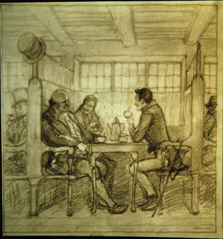 The Story of Coffee, composition drawing