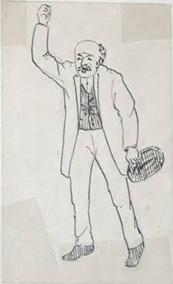 Untitled (man shaking his fist)