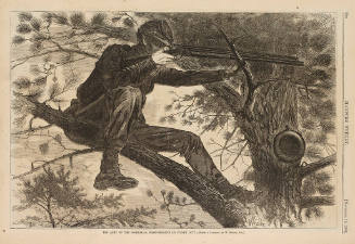 The Army of the Potomac - A Sharp Shooter on Picket Duty, Harper's Weekly Nov 15, 1862