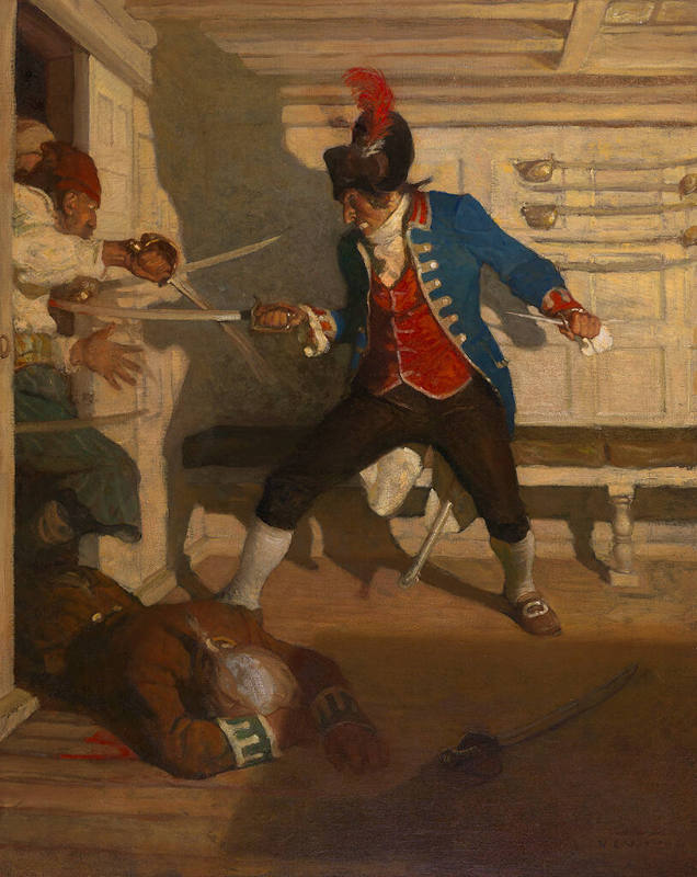 The Siege of the Round-House
It came all of a sudden when it did, with a rush of feet and a roar, and then a shout from Alan