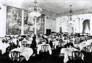 caption: Dining room of the Hotel Roosevelt, showing the present work in situ,  from p. 31, The…