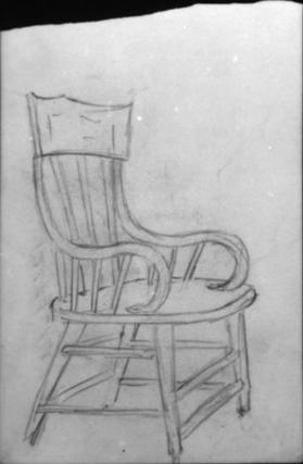 Untitled (study of a chair)