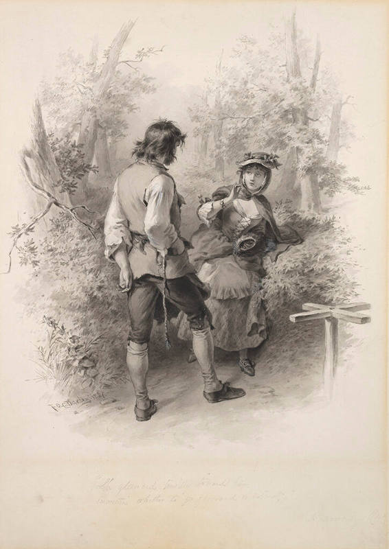 She Glanced Timidly Toward Him Uncertain Whether to Go Forward or Retreat