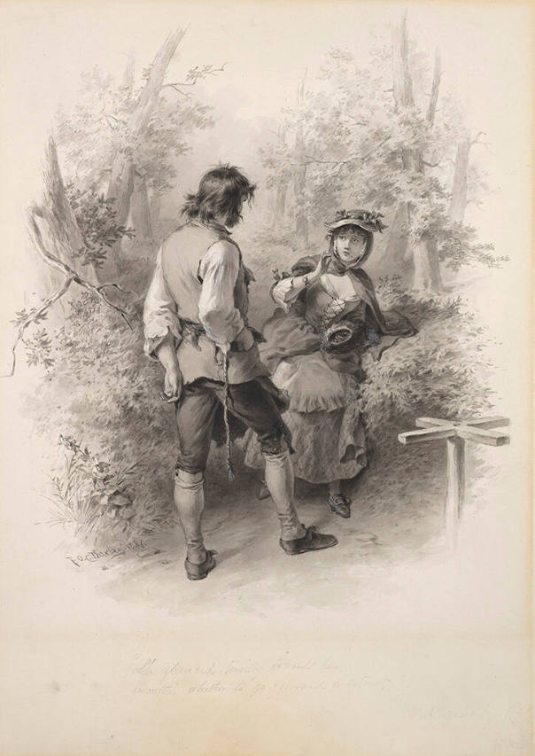 She Glanced Timidly Toward Him Uncertain Whether to Go Forward or Retreat