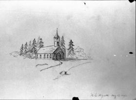 Untitled  (view of a church)