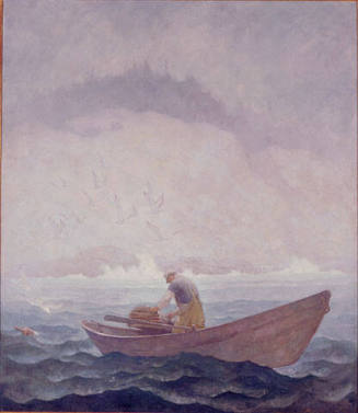 The Lobsterman   (Hauling in a Light Fog)