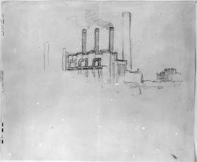 Untitled (study of a factory)