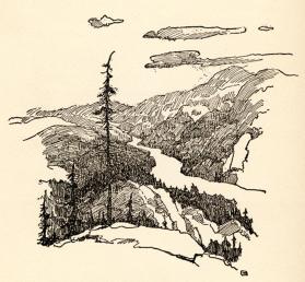 Rip Van Winkle, untitled drawing (The Kaaterskill)