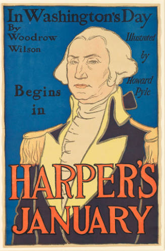 Poster for Harper’s New Monthly Magazine, January 1896