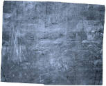 caption: X-radiograph of the canvas, showing the image underneath