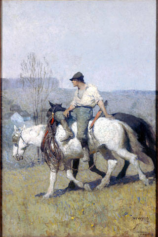 Popular Magazine, cover illustration (The Return From the Plow)