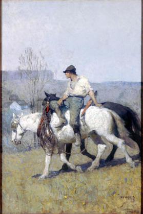 Popular Magazine, cover illustration (The Return From the Plow)