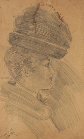 Untitled (Bust-length portrait of a woman)