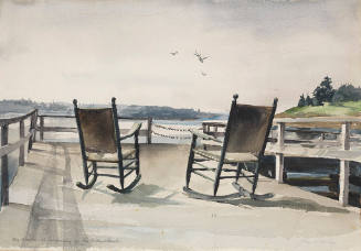 Porch of Wawenoch, Port Clyde, Maine