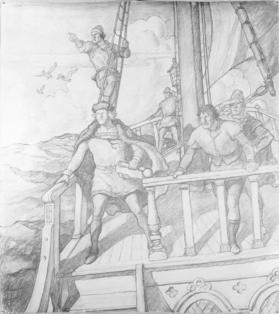 Christopher Columbus, composition drawing