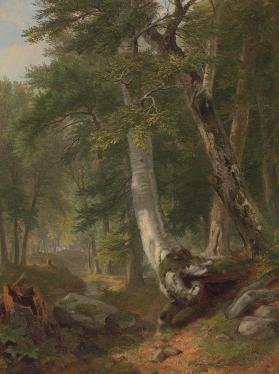 Landscape, Wood Scene (Sketch in the Woods)