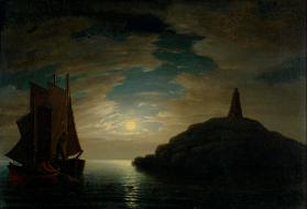 Moonlight Fishing Scene (Halfway Rock)