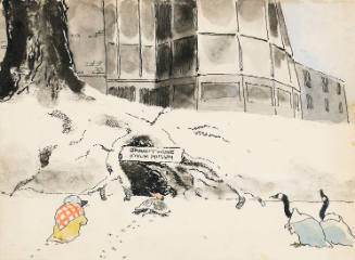 Untitled (animal characters next to the Brandywine River Museum)