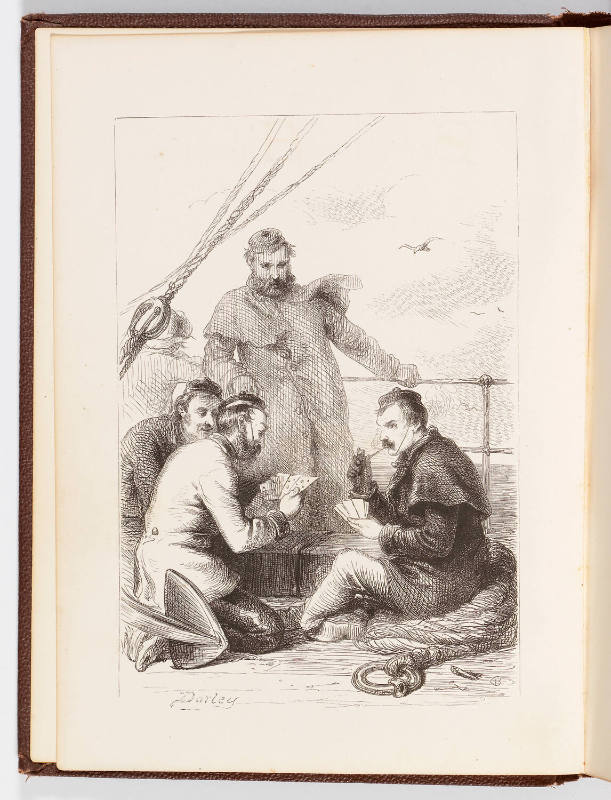"English Soldiers Playing Cards,"frontispiece.