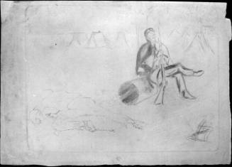 Untitled (guard and captive in chains)