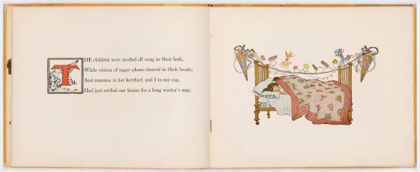 "The children were nestled all snug in their beds,/ While visions of sugar-plums danced in thei…