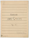 Original Sheet Music by Ann Wyeth (McCoy), “Sarabande,” May 1934, Gift of Anna B. McCoy, 2006, …