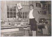 Photograph of N. C. Wyeth in his studio, Chadds Ford, Pennsylvania, Edward J. Seal,
ca. 1940, …