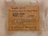 Scribner's label on verso of canvas. Digital image courtesy of Skinner, Inc.  www.skinnerinc.co…
