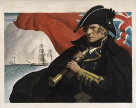 Commodore Hornblower, dust-jacket illustration