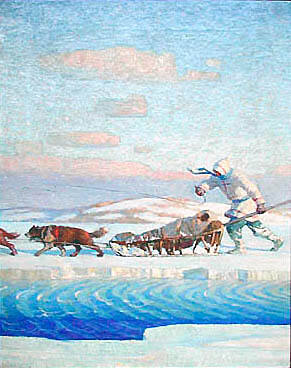 One January afternoon, at dusk, the Matagami winter mail jingled up to the trade-house.