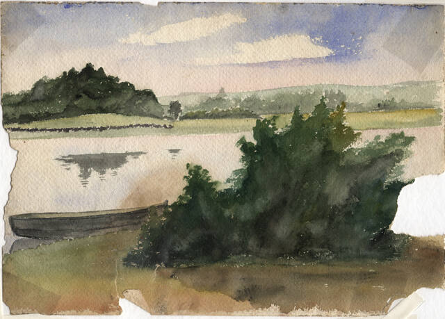 Untitled (landscape with river)