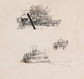 Untitled (study of carriages)