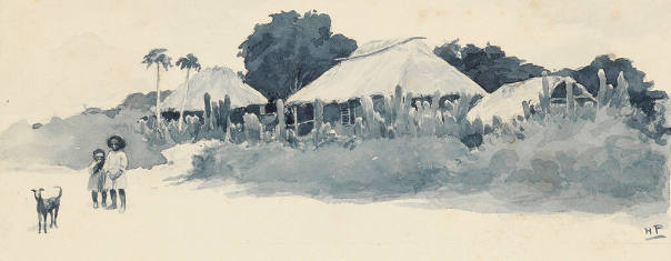 Village Scene in Jamaica