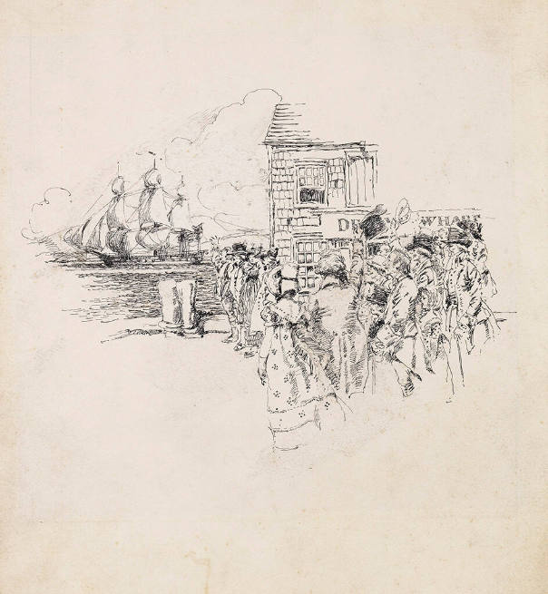 Untitled (wharf with ship)