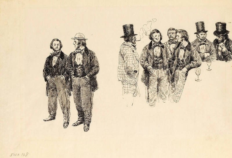 Untitled (group of men at a bar)